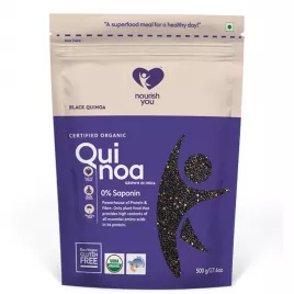 Organic Black Quinoa, 500gm (Single Pack)